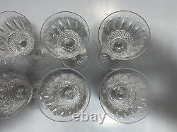 Série de 8 verres cristal Saint-Louis modèle Tommy 14 cm