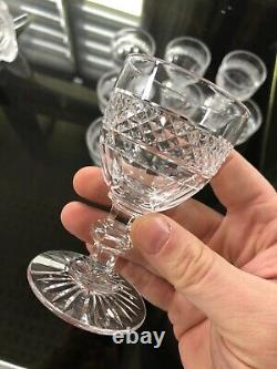 Série de 9 Petits verres cristal ancien St LOUIS Modéle TRIANON 9,8cm