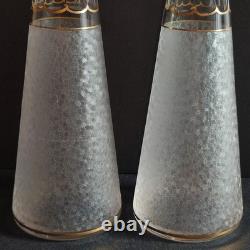 Service A Liqueur Cristal De Saint Louis Modèle Givré Doré