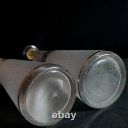 Service A Liqueur Cristal De Saint Louis Modèle Givré Doré