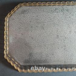 Service A Liqueur Cristal De Saint Louis Modèle Givré Doré