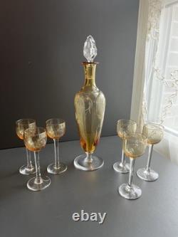 Service À Liqueur En Cristal Grave Baccarat Saint Louis