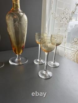 Service À Liqueur En Cristal Grave Baccarat Saint Louis