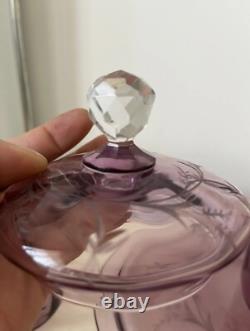 Service Plateau Carafe Sucrière En Cristal De St Louis Grave