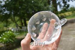 Service à Punch en Cristal Signé Saint Louis Saladier + 7 Tasses