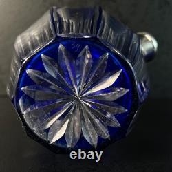 Service à liqueur Art Déco en cristal doublé, Saint-Louis, cerclé Argent 1930