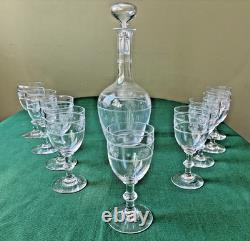 Service à liqueur Etoile en cristal Baccarat Saint Louis