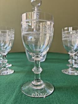 Service à liqueur Etoile en cristal Baccarat Saint Louis