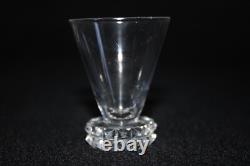 Service à liqueur ancien, cristal de Saint Louis modèle DIAMANT, carafe verres