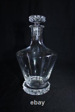 Service à liqueur ancien, cristal de Saint Louis modèle DIAMANT, carafe verres