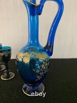 Service à liqueur modèle'Nostalgie' cristal Saint Louis (prix pour 7 pièces)