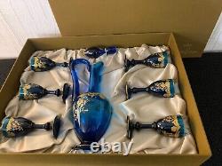 Service à liqueur modèle'Nostalgie' cristal Saint Louis (prix pour 7 pièces)
