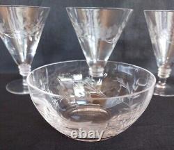Service de 10 verres à Vin Champagne en cristal de St Louis modèle référencé