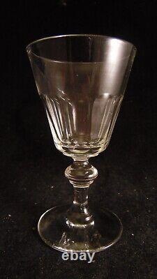 Service de 10 verres a vin blanc en cristal de Baccarat St Louis coniques cotes
