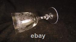 Service de 4 verres a vin blanc en cristal de Saint Louis modèle Cléo