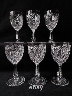 Service de 6 Verres A Vin Eau En cristal de st Louis Signé