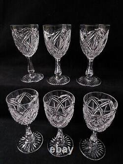 Service de 6 Verres A Vin Eau En cristal de st Louis Signé