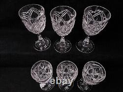 Service de 6 Verres A Vin Eau En cristal de st Louis Signé