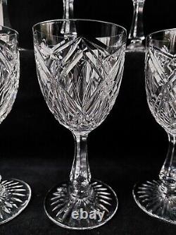 Service de 6 Verres A Vin Eau En cristal de st Louis Signé