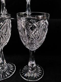 Service de 6 Verres A Vin Eau En cristal de st Louis Signé