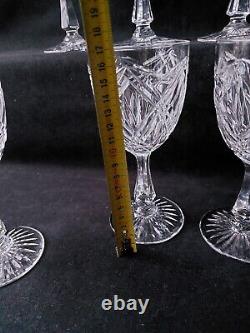 Service de 6 Verres A Vin Eau En cristal de st Louis Signé