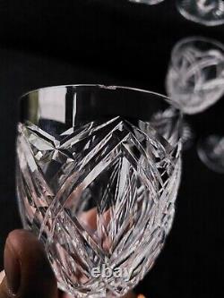 Service de 6 Verres A Vin Eau En cristal de st Louis Signé