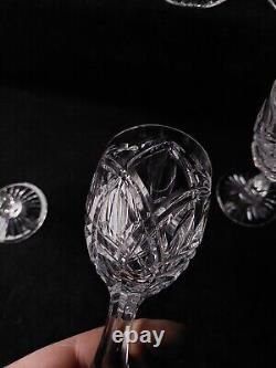 Service de 6 Verres A Vin Eau En cristal de st Louis Signé