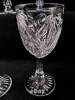 Service de 6 Verres A Vin Eau En cristal de st Louis Signé