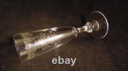 Service de 6 flutes a champagne en cristal de Saint Louis modèle Cléo