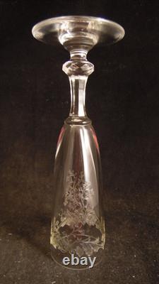 Service de 6 flutes a champagne en cristal de Saint Louis modèle Cléo