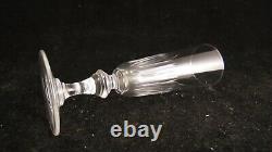 Service de 6 flutes en cristal de Baccarat ou St Louis, XIX ème