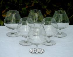 Service de 6 verres à cognac en cristal de Saint Louis Haut. 13 cm