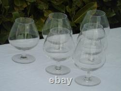 Service de 6 verres à cognac en cristal de Saint Louis Haut. 13 cm