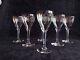 Service De 6 Verres à Vin Eau Cristal De St Louis Baccarat Gravé Louis Xvi