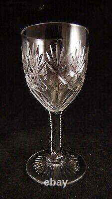 Service de 6 verres à vin blanc en cristal de Saint Louis modèle Florence 12.6