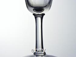 Service de 6 verres à vin en cristal Attribués à Saint-Louis, début XXe siècle