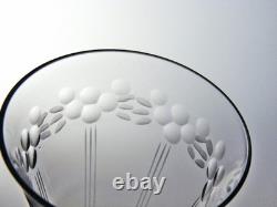 Service de 6 verres à vin en cristal Attribués à Saint-Louis, début XXe siècle