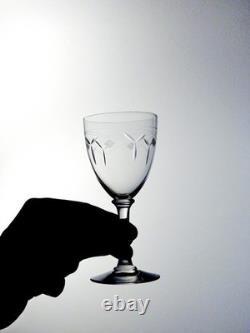 Service de 6 verres à vin en cristal Saint Louis Argental (circa 1920)