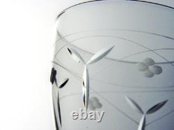 Service de 6 verres à vin en cristal Saint Louis Argental (circa 1920)