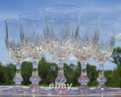 Service de 6 verres en cristal de Saint Louis modèle Massenet Haut. 13,2 cm