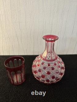 Service de nuit cristal overlay Saint Louis Baccarat