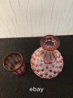 Service de nuit cristal overlay Saint Louis Baccarat