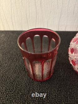 Service de nuit cristal overlay Saint Louis Baccarat