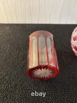 Service de nuit cristal overlay Saint Louis Baccarat