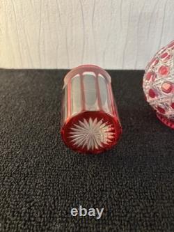 Service de nuit cristal overlay Saint Louis Baccarat