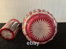 Service de nuit cristal overlay Saint Louis Baccarat