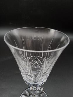 Service de six verres à vin rouge en cristal taillé de Saint-Louis modèle Tarn