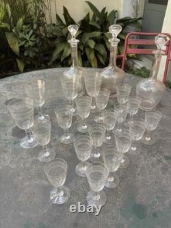 Service de verres en cristal St Louis