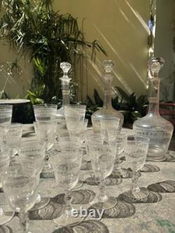 Service de verres en cristal St Louis
