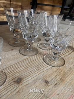 Service en cristal Saint-Louis modèle Jersey Carafe + 17 verres Estampillés